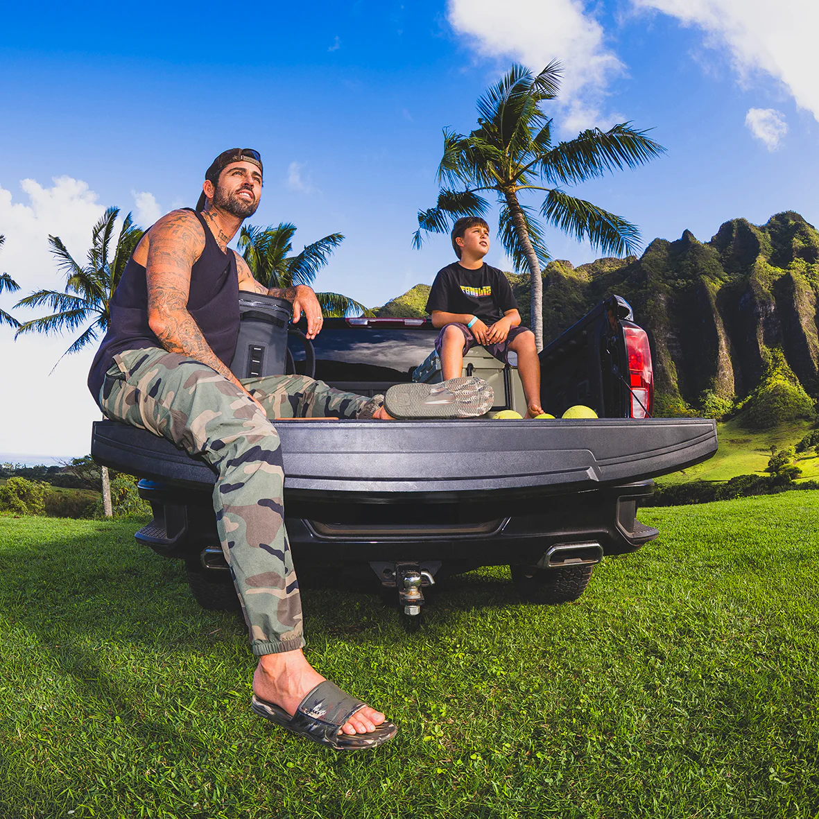 Mens Fanning Slide H20 - Camo Marble - Image 2