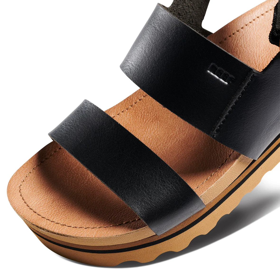 Womens Vista Hi Buckle - Black/Tan - Image 7