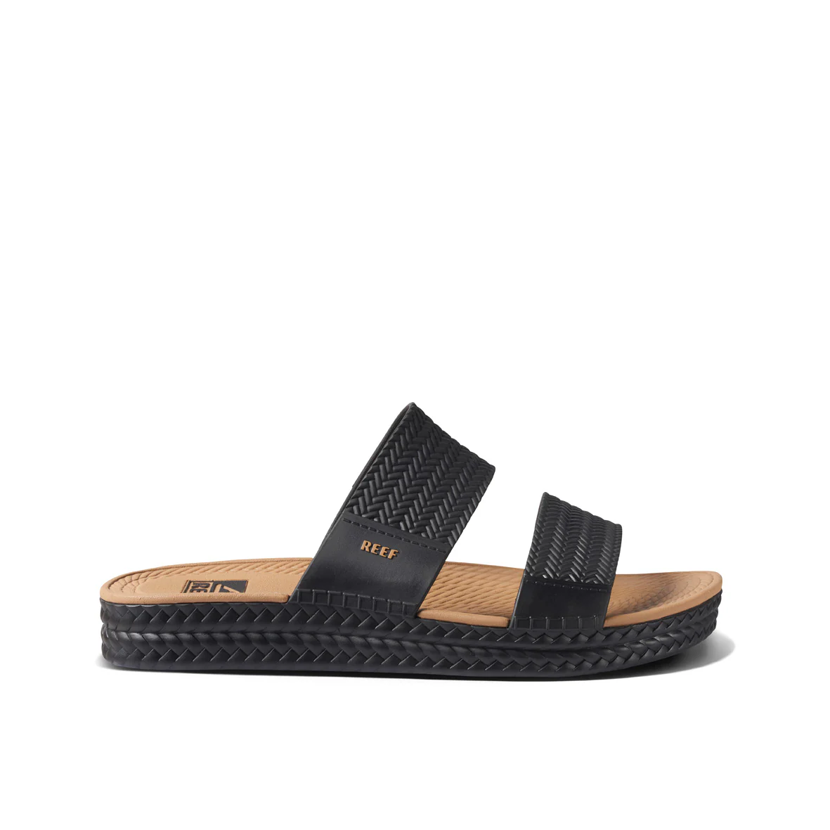Womens Water Vista Slide - Black/Tan - Image 4