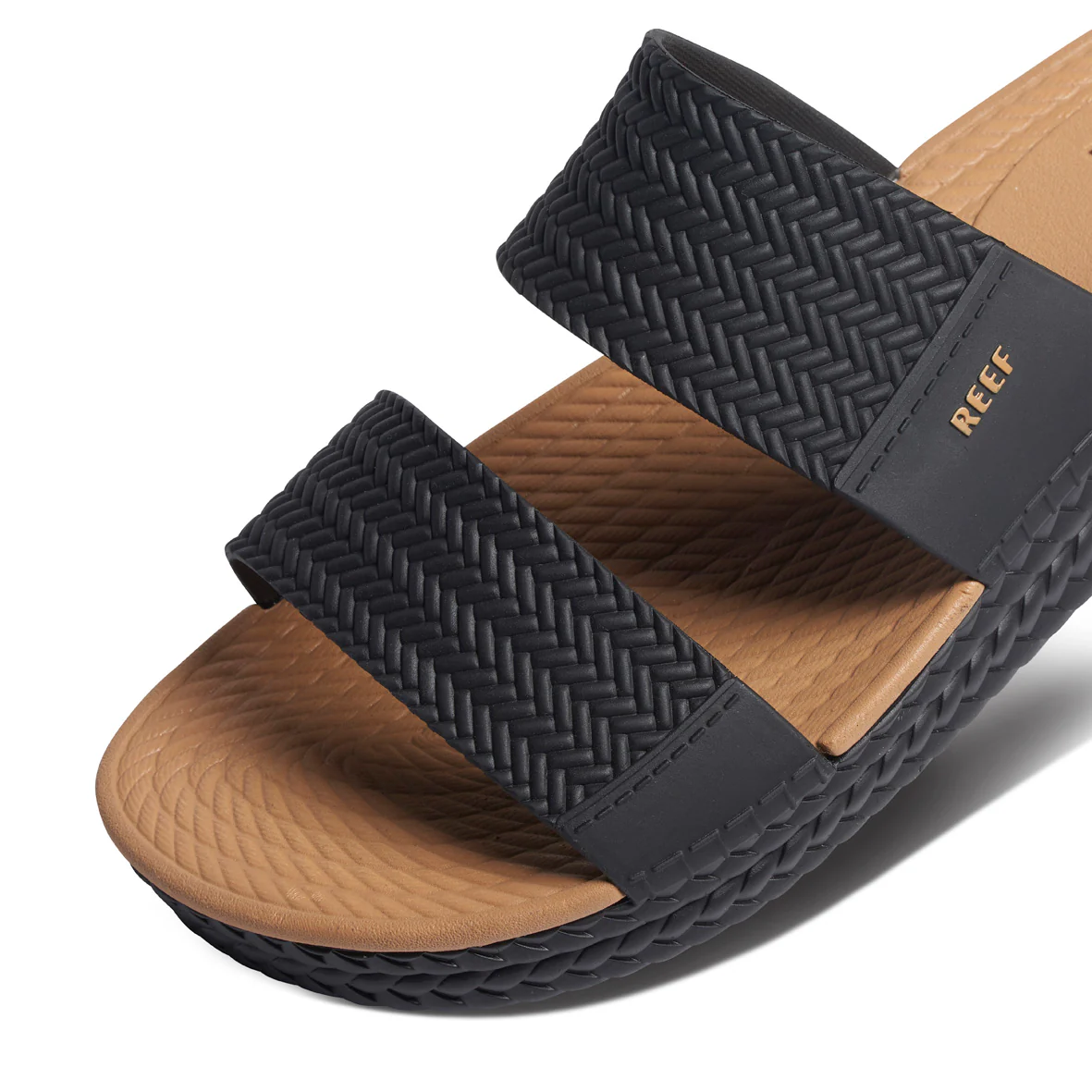 Womens Water Vista Slide - Black/Tan - Image 5