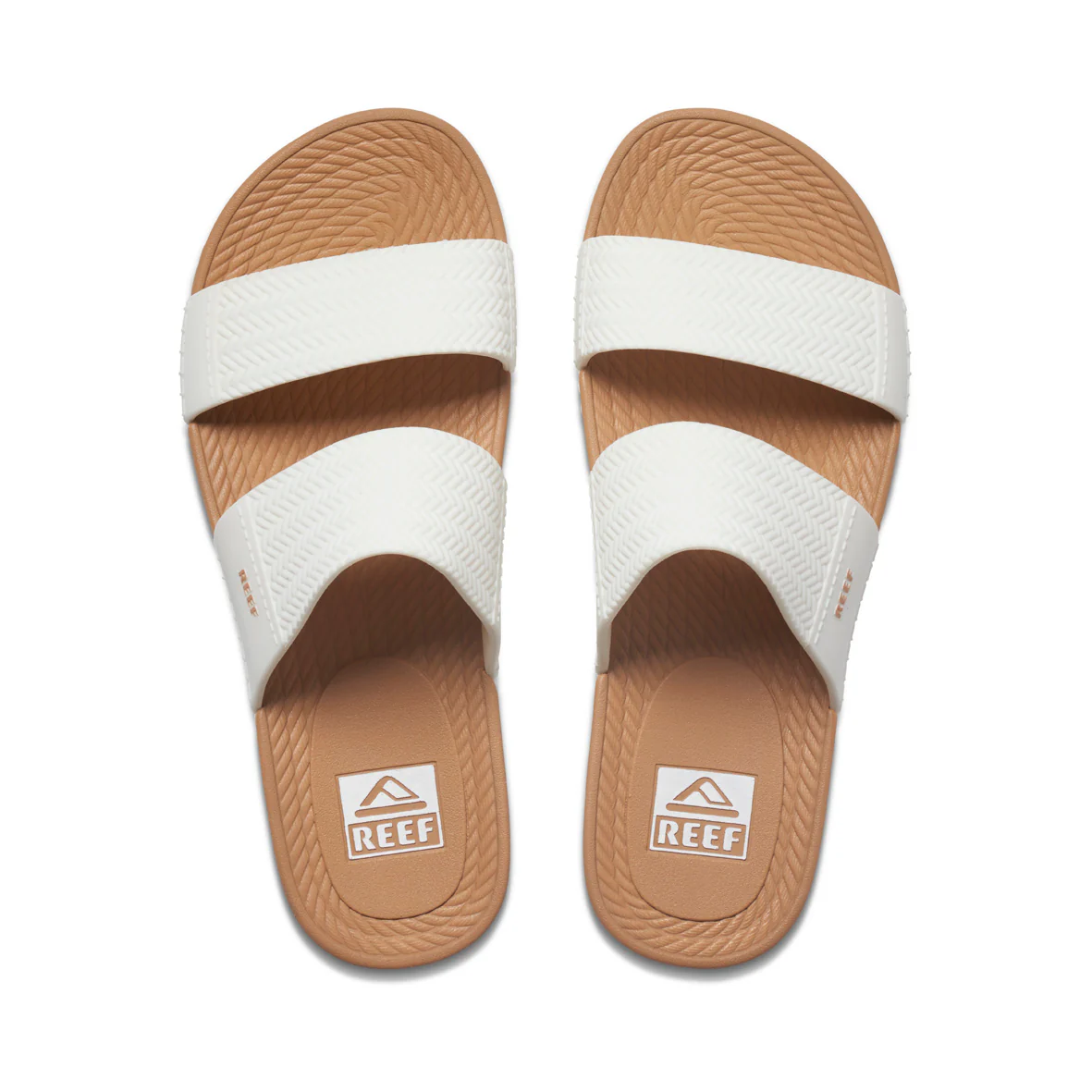 Womens Water Vista Slide - White / Tan - Image 2